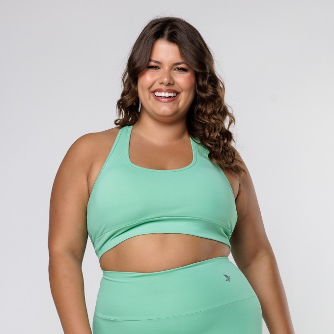 Top Essential Nadador Tirinhas Verde Menta