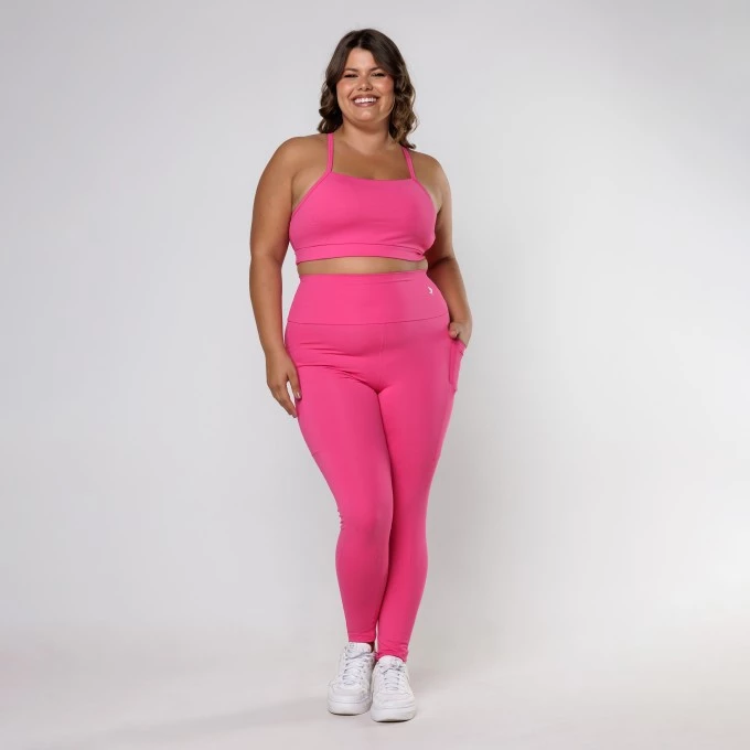 Legging Essential com Bolso Rosa Pink