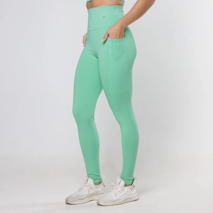 Legging Essential com Bolso Verde Menta