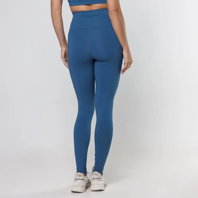 Legging Essential com Bolso Azul Petróleo