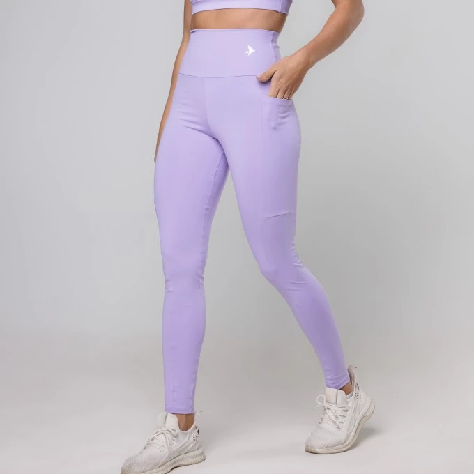 Legging Essential com Bolso Lavanda