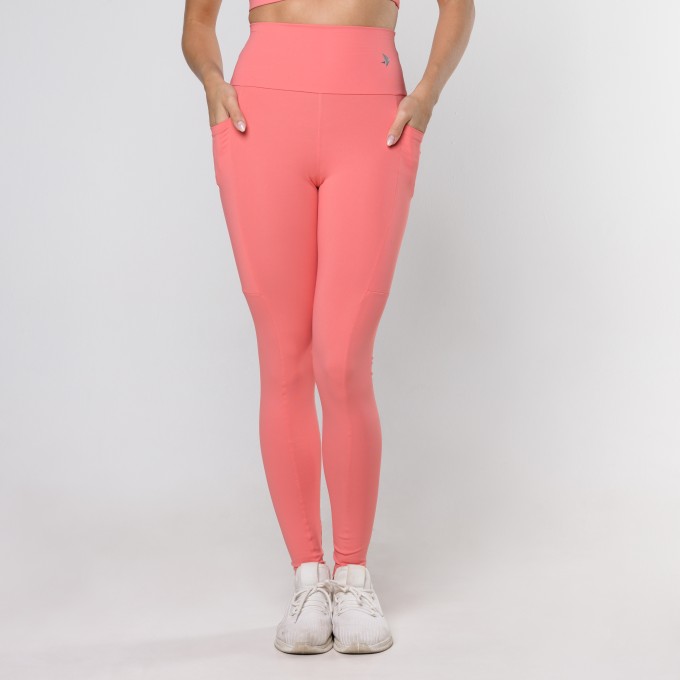 Legging Essential com Bolso Salmão